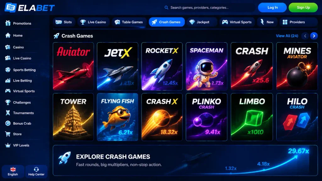 Crash Games and Other Game Categories