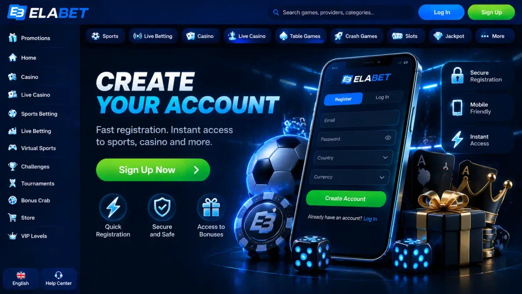 How to Create an ElaBet Account